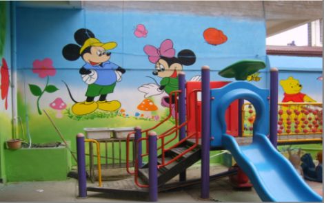 渭南幼儿园室外彩绘